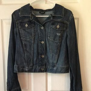 ANA women’s size Large Distressed Jean Jacket
